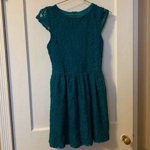 Lace Green Dress